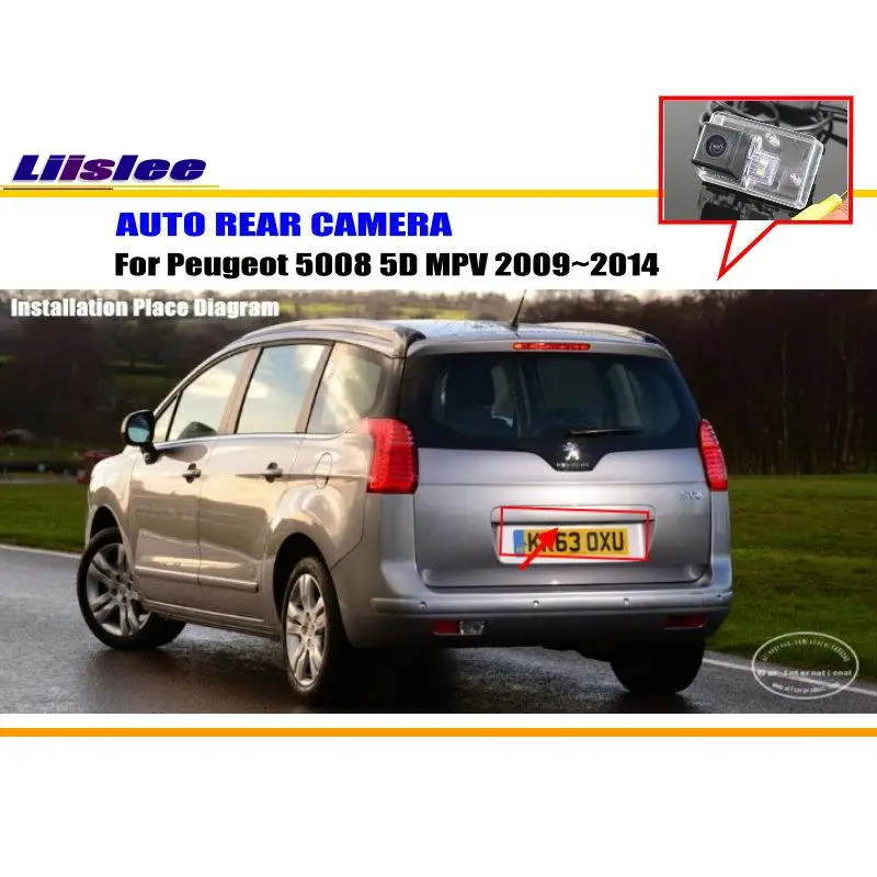 Liislee Автомобильная камера заднего вида для peugeot 5008 5D MPV 2009~ /задняя парковочная камера/HD CCD RCA NTST PAL/номерной знак свет CAM