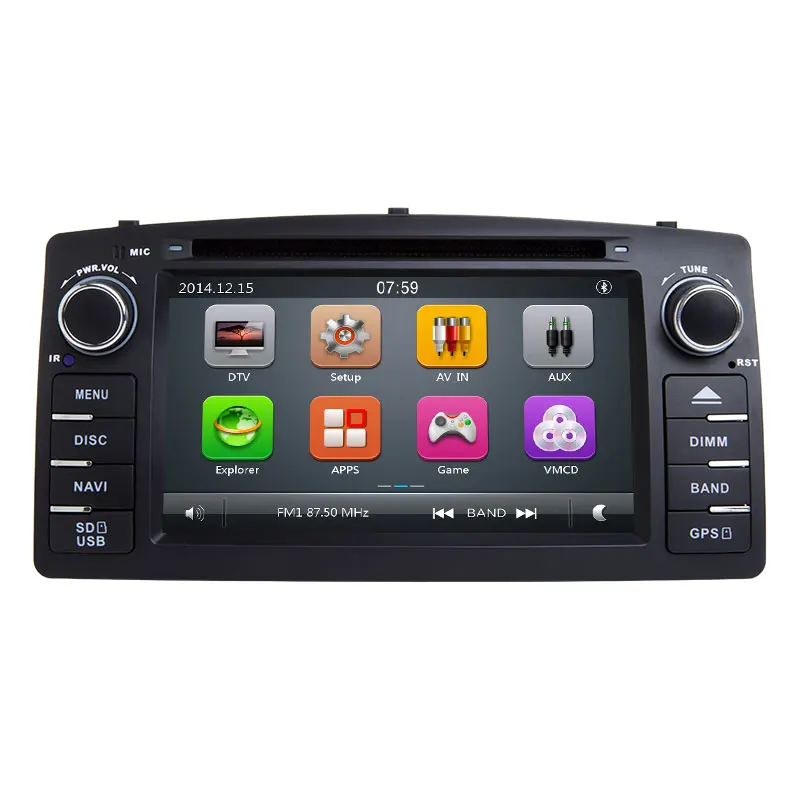 Cheap 2 Din Car DVD Player GPS Radio Multimedia For Toyota Corolla E120 BYD F3 2000 2005 2006  Head Unit Stereo Navigation Audio 2