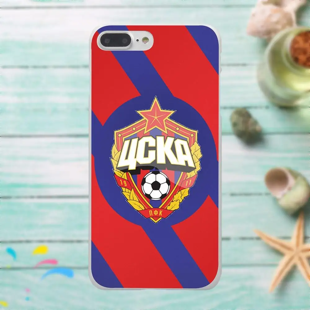 Россия Pfc ЦСКА логотип для Apple iPhone 4 4S 5 5C SE 6 6S 7 8 Plus X LG G3 G4 G5 G6 K4 K7 K8 K10 V10