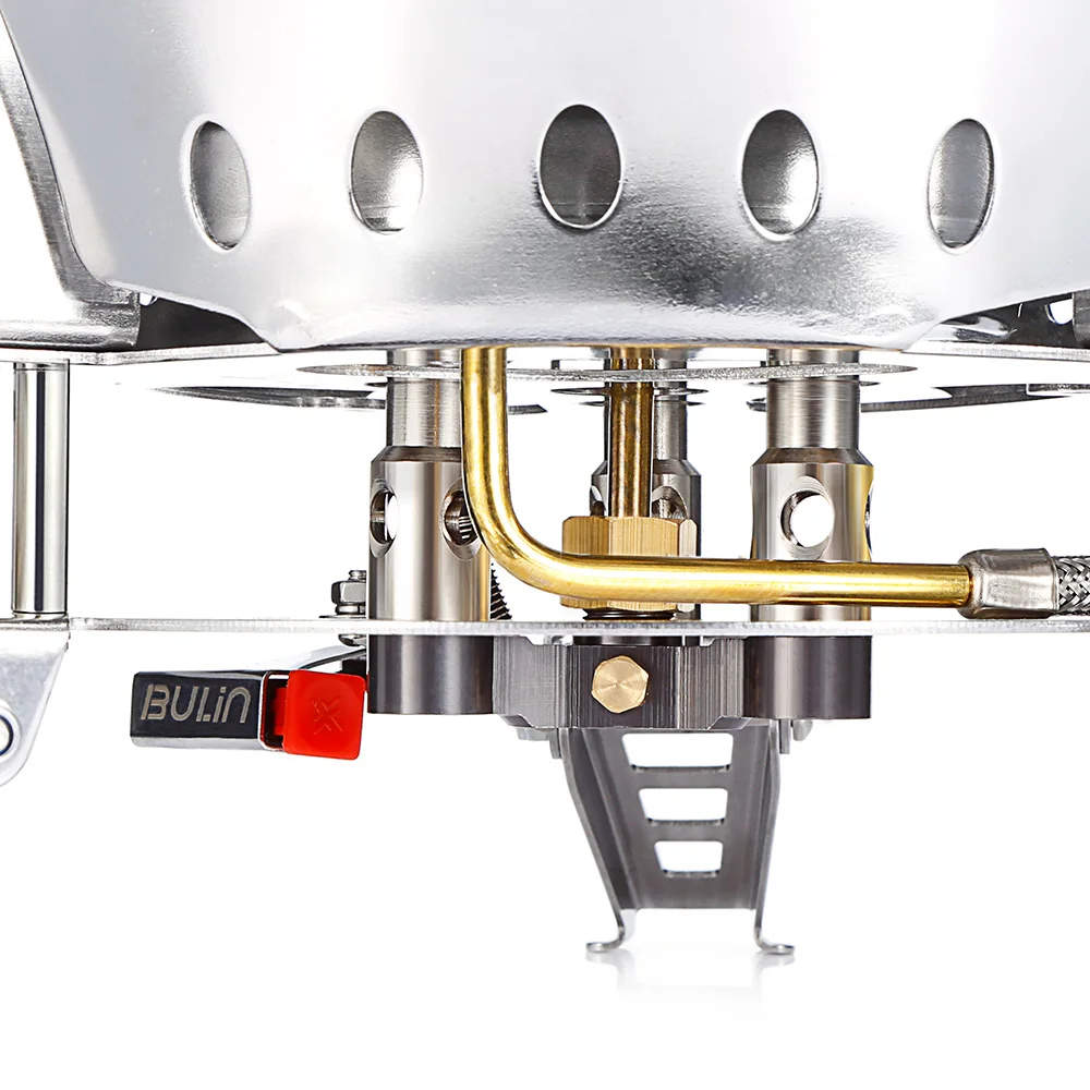 Булин BL100-B17 газовая плита с большой мощностью, ветрозащитная портативная газовая горелка с разрезом для приготовления пищи на открытом воздухе, барбекю, кемпинга, пеших прогулок