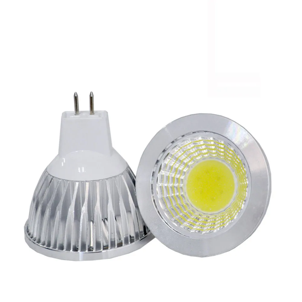 

100pcs Bright GU10 COB 220V LED Light Dimmable 9W 12W 15W Lamp Warm/Cool White MR16 COB 12V Spotlight Bulb Energy Saving light