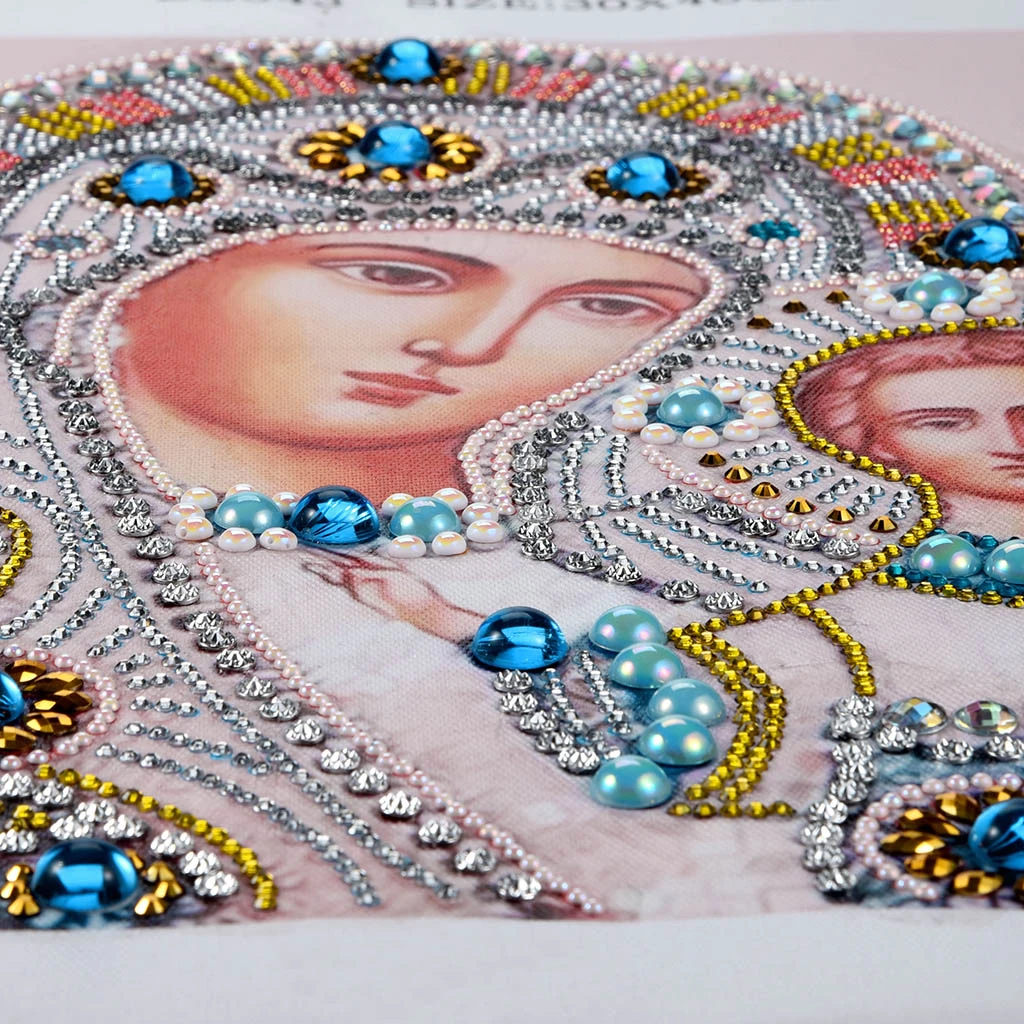 DIY Special Shaped 5D Religion Diamond Painting by Number Kit Partial Drill Rhinestone Embroidery Arts Craft 