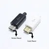 EClyxun 10sets 5PIN Micro USB Male Plug Connectors Charger 5P USB Tail Charging Socket 4 in 1 ► Photo 2/4