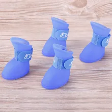 Venda quente de verão sapatos para cães de estimação à prova dwaterproof água sapatos de chuva para cachorro cachorro botas de borracha duráveis #245489