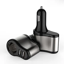 12 V-24 V розетка для автомобильного прикуривателя сплиттер адаптер зарядного устройства с двойным USB 1A+ 2.1A для iPhone samsung для bmw peugeot passat VW