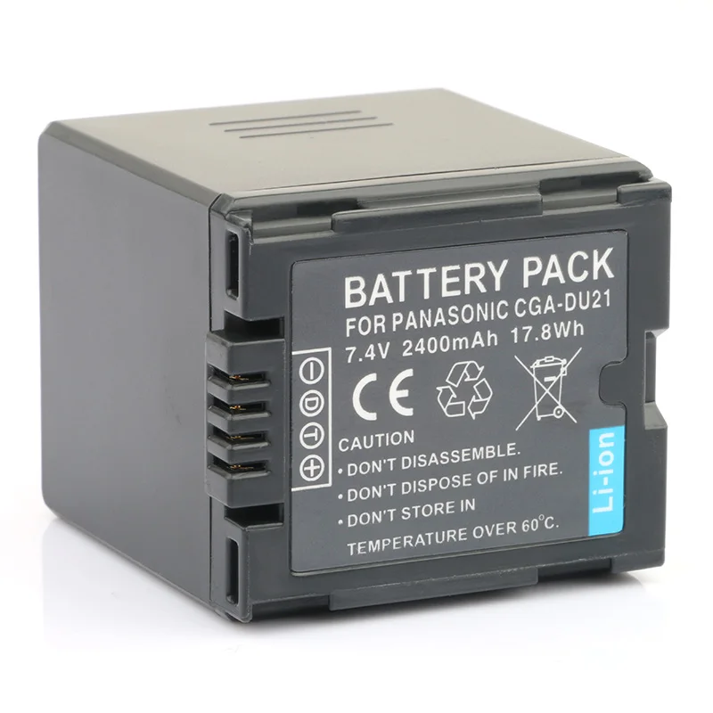 Billig LANFULANG 7,4 V 2400 mAh CGA DU21 Hallo qualität Ersatz Akku für Panasonic CGA DU12 CGA DU14 SDR H258 SDR H200 NV GS21