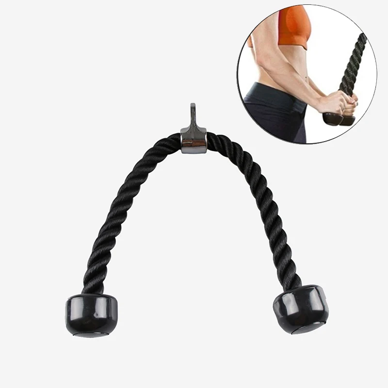 

Resistance Bands Biceps Ropes Training abdominal cable Pull Rope Double Head Fitness Body Building Gym Tension Rope