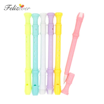 

12 Pieces Mini Clarinet Toys Black Rollerball Pen Party Favor for Kids Music Party Stationary Classroom Giveaways Birthday Gift