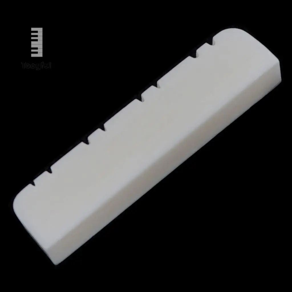 Tooyful 1pc Bone Mandolin Nut Blank for DIY Mandolin Parts 28x5x7mm