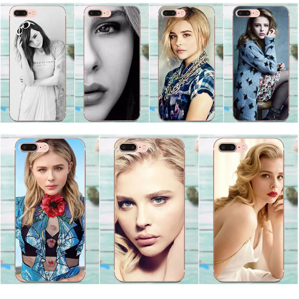 Чехол накладка из ТПУ для девочек сексуальная девушка Chloe Grace Moretz Galaxy Alpha Core Note 2 3 4