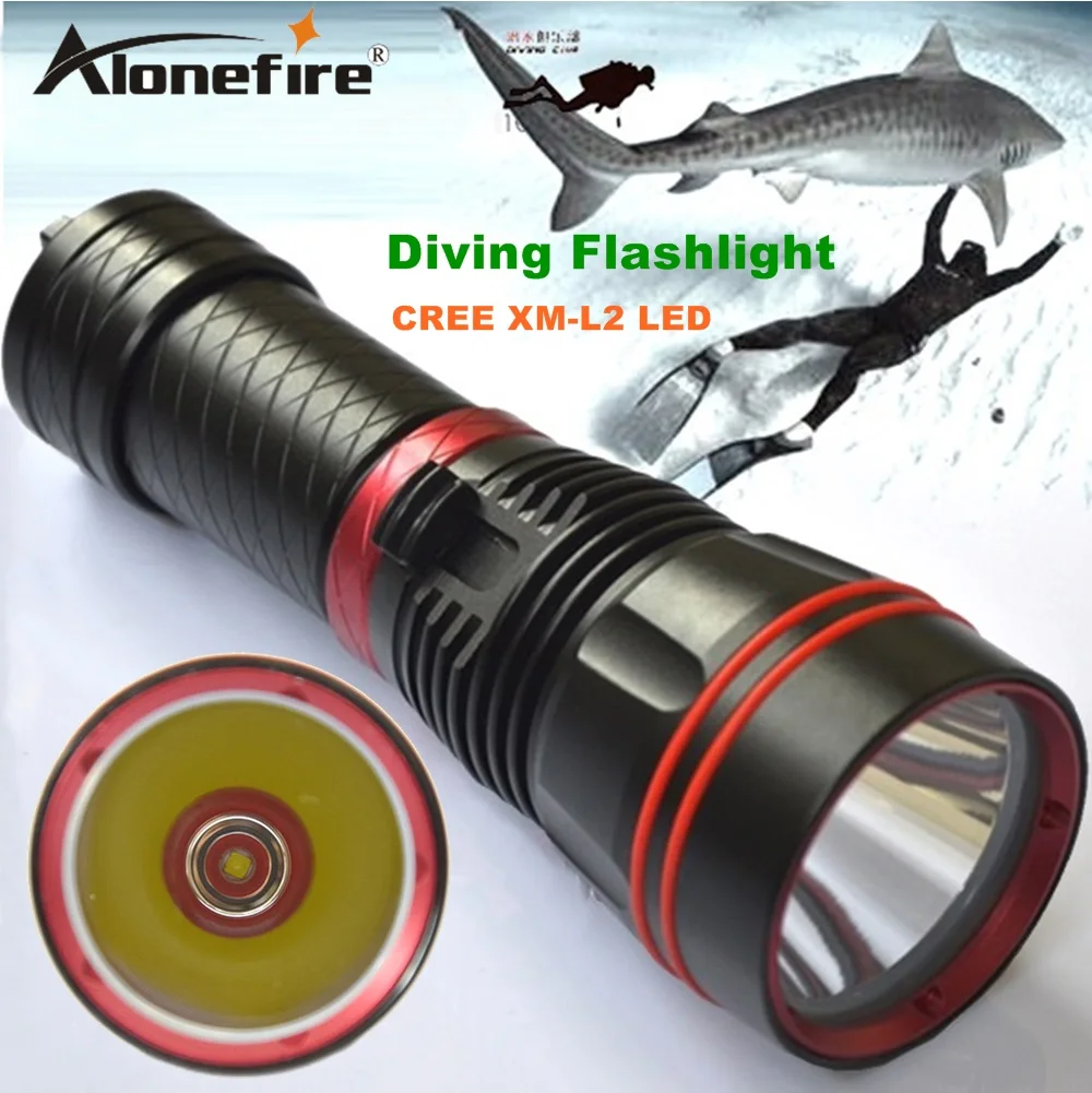 Alonefire dx1s светодиодный фонарик Дайвинг кри L2 Подводные 18650 26650 факел Яркость Водонепроницаемый 50-80 м свет светодиодный фонарик