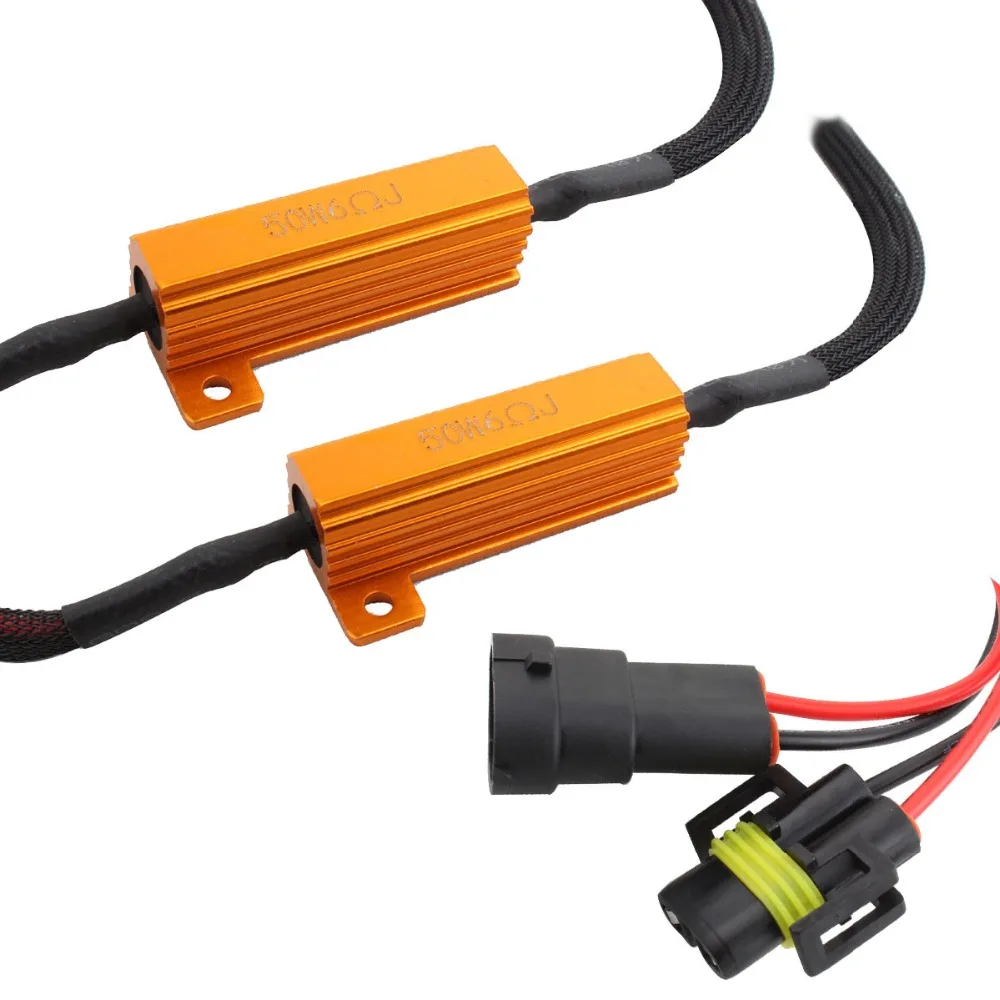 H8 H11 50w 6ohm LED Resistors Decoder for LED Headlight Bulbs