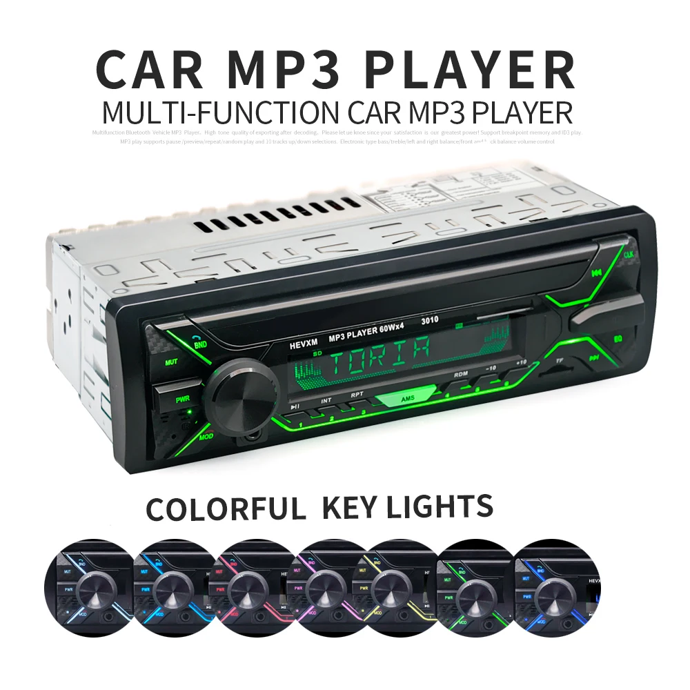 Автомобиль Радио стерео проигрыватель Bluetooth телефона AUX-IN MP3 FM/USB/1 Din/пульт дистанционного управления 12V автомобильный аудио Автораспродажи