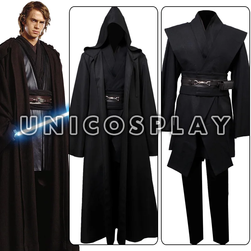 Star Wars Robe Costume Anakin Skywalker Jedi Cosplay Tunic ...