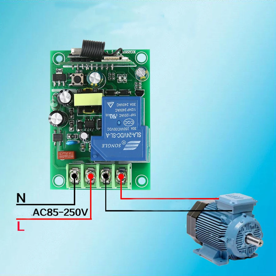 AC 85V ~ 265V 30A приложение дистанционное управление переключатель водяной насос