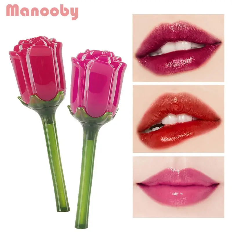 

Manooby 2019 New Flower Lip Gloss Lipstick Waterproof Long Lasting Moisturizer Lip gloss Matte Liquid Lipstick