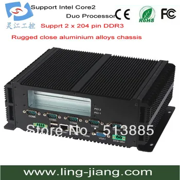 

LVDS Mini ITX Fanless Industrial PC With 2xVGA+HDMI (LBOX-GM45)