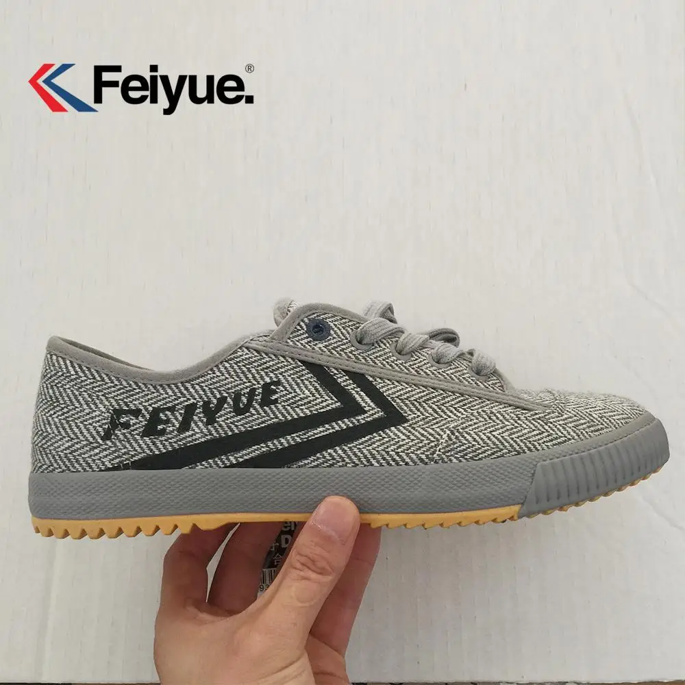 Gray shoes Feiyue/Мужская и женская обувь; Французский классический стиль; Новинка; Классическая обувь для боевых искусств; китайская женская обувь для кунг-фу; Мужская и женская обувь - Цвет: Gray shoes