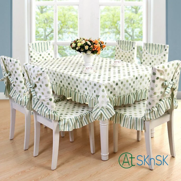 

1pcs 4 Color beautiful fabric elegant floral leaves table cloth home wedding decoration vintage striped table cloth for table