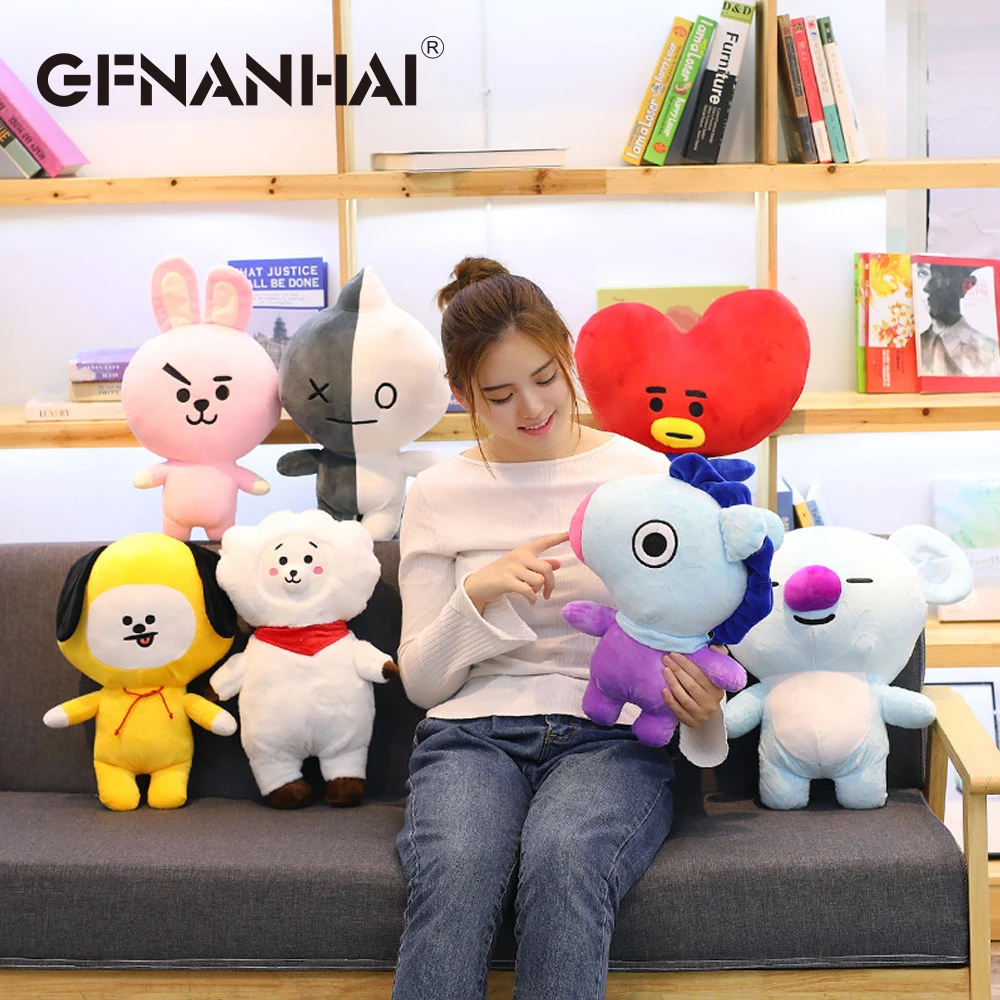 1pc 25cm creative Bangtan Boys BTS BT21 plush font b toy b font font b stuffed