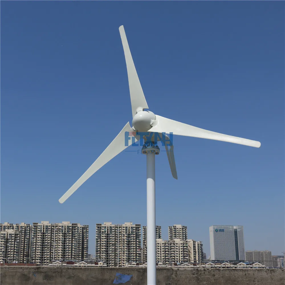 

100w-400w wind generator 12v/24v AC with MPPT Charge controller for streetlight garden lighting or home use efficiency