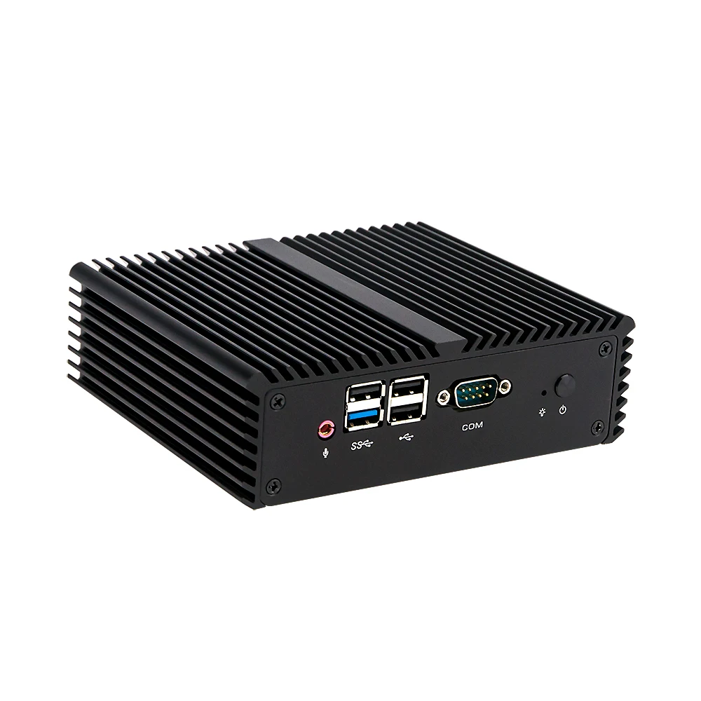 Мини ПК Kansung X86 Celeron J1900 четырехъядерный 2 ГГц Linux Безвентиляторный брандмауэр