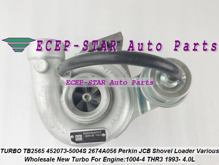 TURBO TB2565 452073-5004S 452073 2674A056 Turbocharger For Perkin For JCB Shovel Loader Power Various 1004-4 THR3 1993- 4.0L (3)