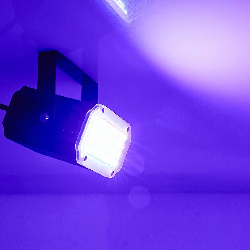 Luzes do Palco Alta Qualtiy Led Luz Estroboscópica Girando Voz Ativado Festa Discoteca Stroboscope Lâmpada 36leds Smd 5050 11 Cheap Efeito de Iluminação de palco