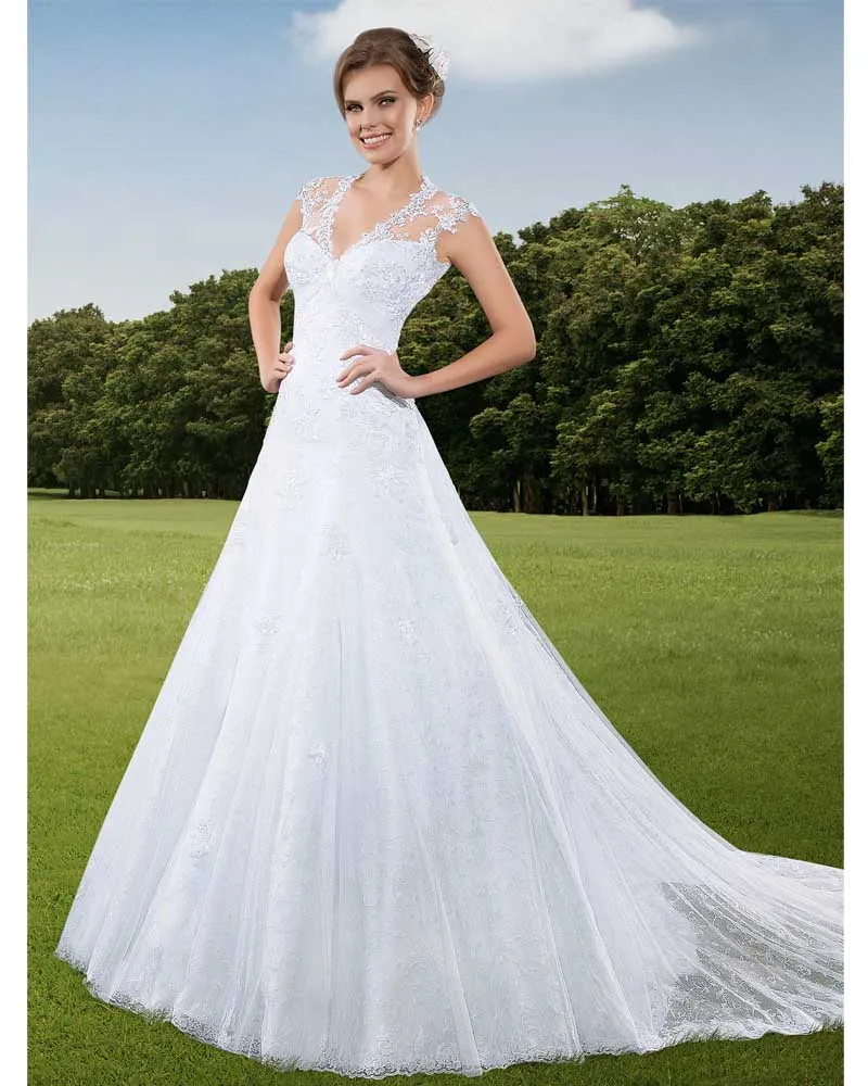 Buy Vestido De Noiva Plus Size Princesa Vintage Lace