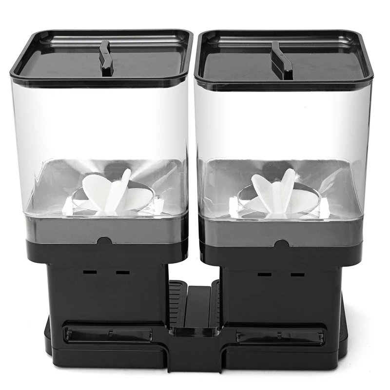 Best Price Double Cereal Dispenser Storage Container Dry Food Snack Kitchen Canister Fresh for Kitchen Storage Food Bottle Best Price Double Cereal Dispenser Storage Container Dry Food Snack Kitchen Canister Fresh for Kitchen Storage Food Bottle
