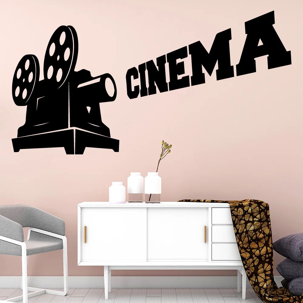

Romantic Cinema Wallpaper Modern Interior Art Wall Stickers Decoration For Baby Kids Rooms Decor Art Decals Muursticker
