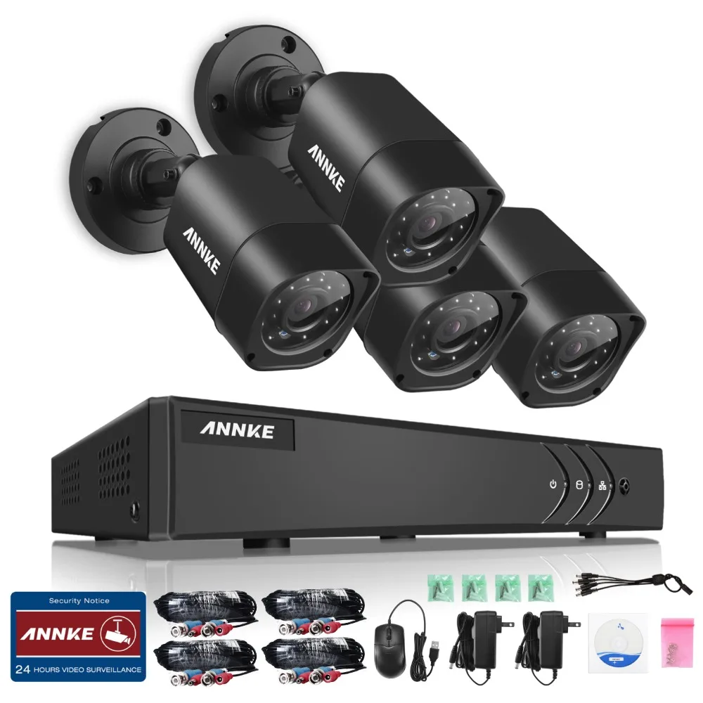 imágenes para ANNKE Nueva 1080N HD-TVI 8CH Sistema de Seguridad de Vídeo DVR y (4) resistente a la intemperie Interior/Exterior Cámaras con Visión Nocturna Por INFRARROJOS LED imágenes para ANNKE Nueva 1080N HD-TVI 8CH Sistema de Seguridad de Vídeo DVR y (4) resistente a la intemperie Interior/Exterior Cámaras con Visión Nocturna Por INFRARROJOS LED