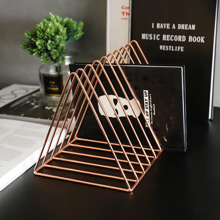 Скандинавский роскошный книжный стеллаж металлический держатель для журналов