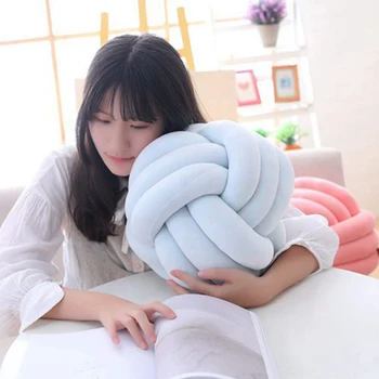 

Creative Handmade Knot Ball Pillow Personalized INS Cushion For Kids Adults home Sofa Bed Car Office Decorative Back Cushions