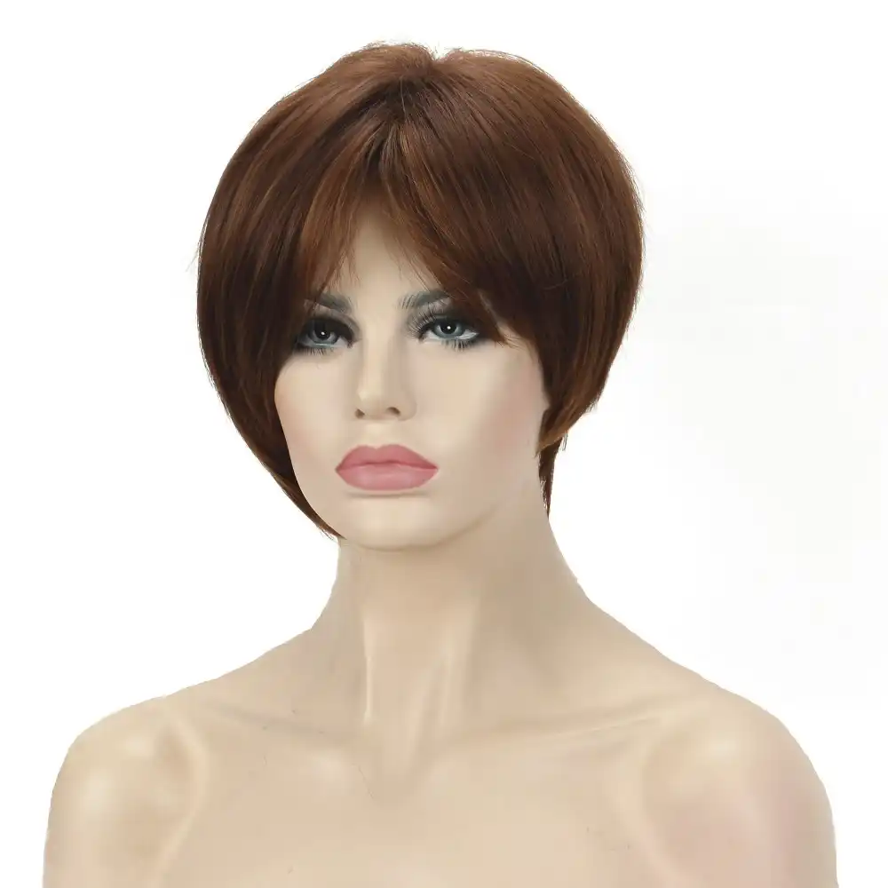 Strongbeauty Women S Wigs Bob Asymmetric Inclined Bangs Black