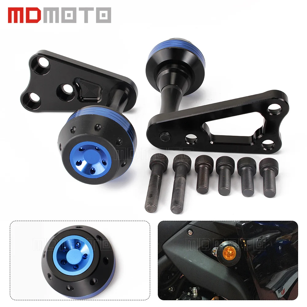 SEMSPEED Motorcycle Engine Guard Body Frame Anti Crash Slider Falling Protection For Yamaha R15 V3 V3.0 MT-15 2018-2020 2021 2022 2023 2024 Aluminum Alloy Body Frame