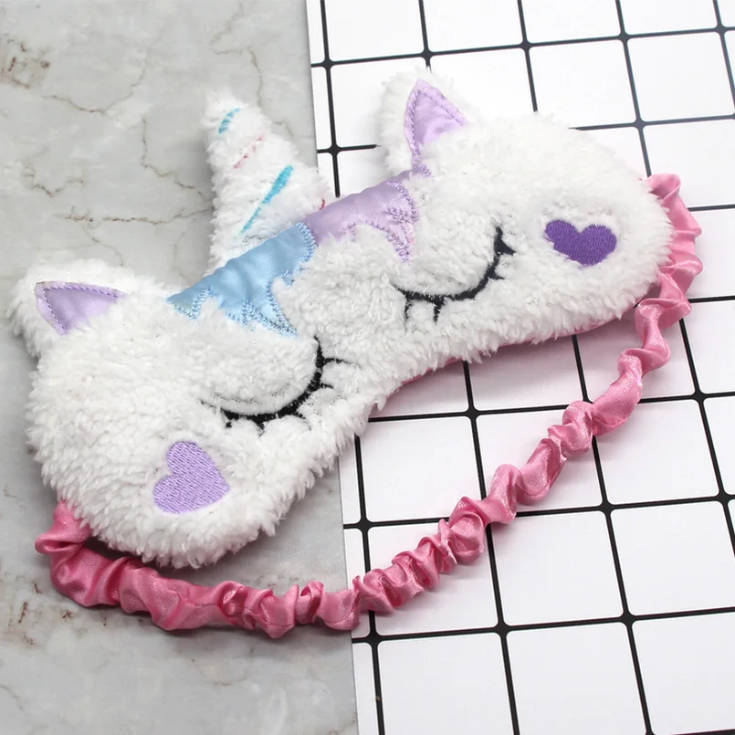 

1PCS Unicorn Eye Mask Shade Nap Cover Blindfold Sleeping Sleep Mask Snoring Eyeshade Eyepatch Sleep Goggles for Travel 2019