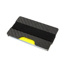 Gibo auja-супер бренд Настоящее углеродного волокна с защитой от краж держатель для карт мини-кошелек-органайзер с защитой от RFID, для карт чехол минималистский тонкий бумажник