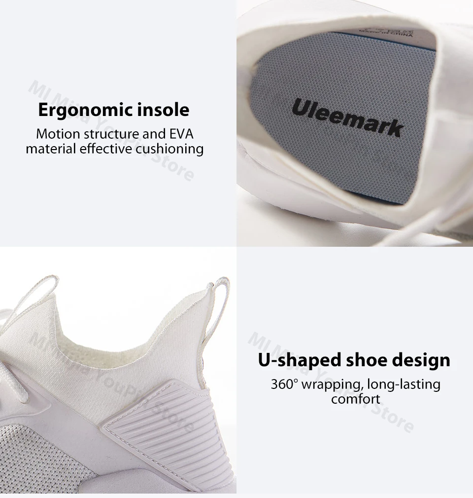 Xiaomi Uleemark Men Woman Casual Shoes Lac-up Men Shoes Lightweight Comfortable Breathable Walking Sneakers (16)