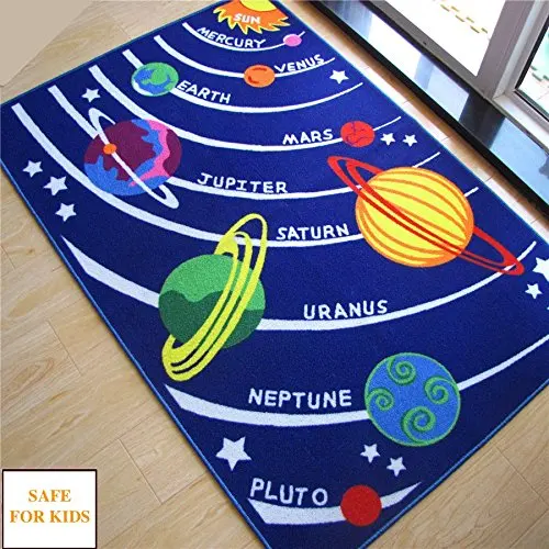 Area Rugs For Home Educational Galaxy Planets Stars Rug Blue Solar Area Rugs For Home Educational Galaxy Planets Stars Rug Blue Solar System Shape Carpet And Kids Baby Play Mat In From Garden On