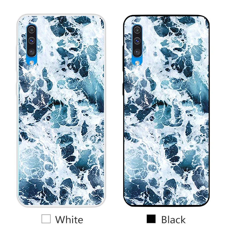 6," для samsung Galaxy A50, Модный чехол на заднюю панель телефона, роскошный мягкий силиконовый дизайн с улыбкой для Galaxy A50, прозрачный ТПУ чехол для телефона - Цвет: 36