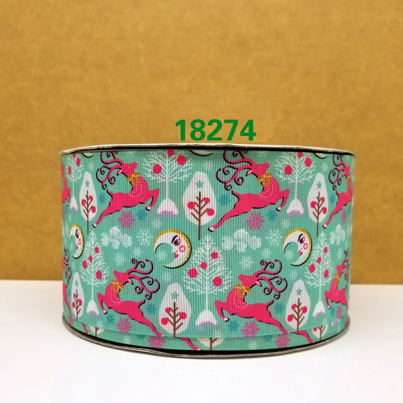 50 двор мультфильм печатных grosgrain ленты 18209 - Цвет: 18274