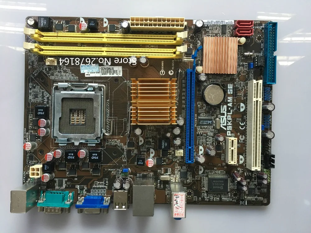 

original u ATX Desktop Motherboard ASUS P5KPL-AM SE DDR2 LGA 775 Intel G31