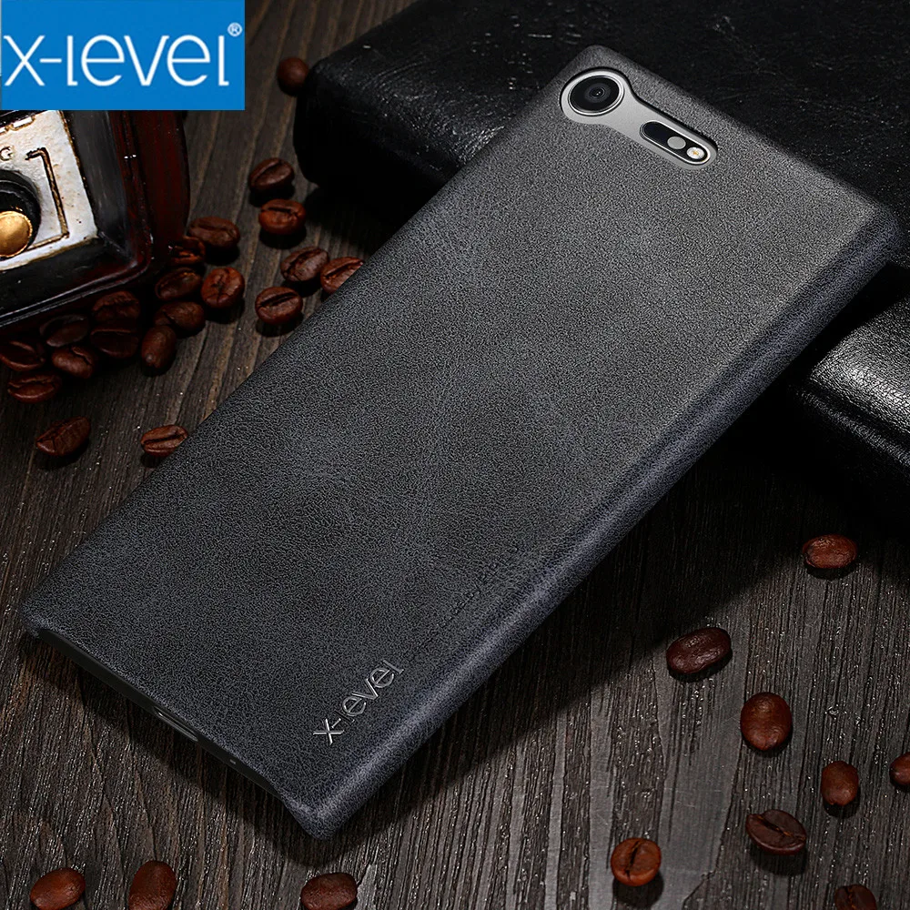 

X-Level Luxury PU Leather Case For Sony Xperia XZ1 case F8341 Dual Sim F8342 Back Case Cover for Sony XZ1 XZ premium Cases coque