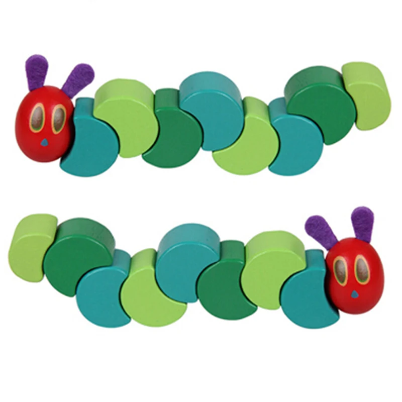 Montessori-the-Very-Hungry-Caterpillar-Toys-for-Children-Wooden-Blocks-Kids-T-Fingers-Flexible-Blocks