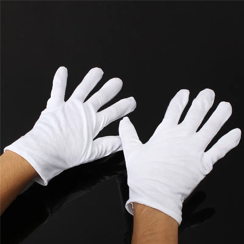 ESD Safety White Cotton Gloves Anti static Glove White Nylon Glove Anti