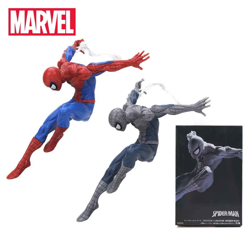 18cm Marvel font b Toys b font The Avengers Superhero Amazing Spiderman PVC font b Action