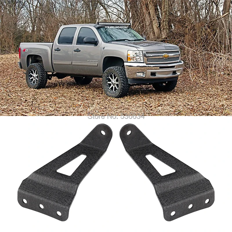 

1Pair Roof Bent Mount Bracket Makes the View Clearer with LED Light Bar for 2007-2014 4WD/2WD Chevrolet Silverado 3500HD Pick up