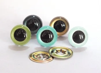 

12mm 50pcs Stuffed Toy eyes Doll Parts Plastic safety eyes - mixcolors