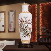 New Chinese Style Classical Porcelain Vase Home Decoration Jingdezhen Handmade High White Clay Ceramic Vases For Flowers 2